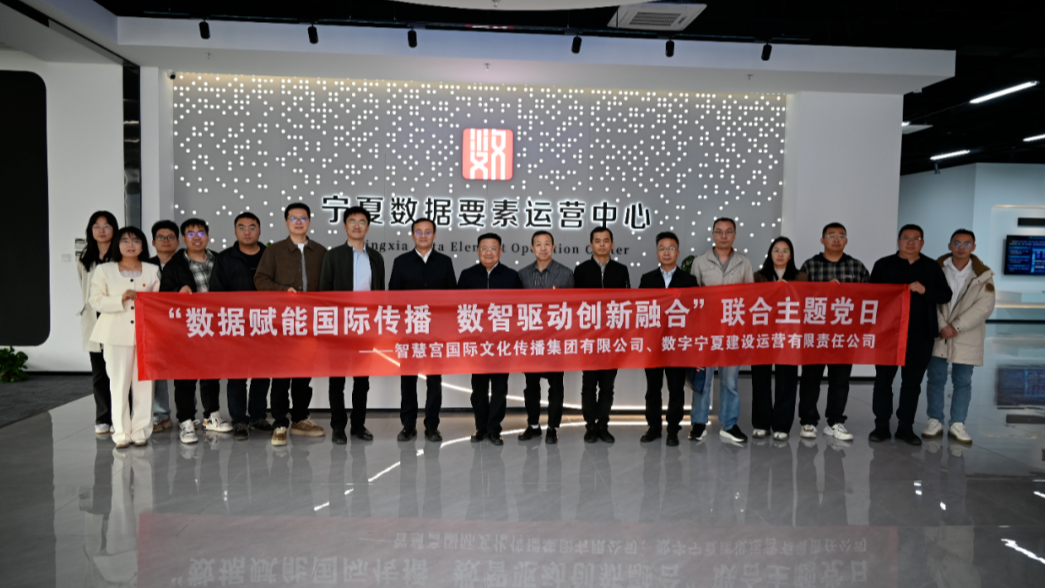 【数字宁夏公司】数据+文化创新融合 国企+民企联学共建｜数字宁夏公司与智慧宫集团开展联合主题党日活动